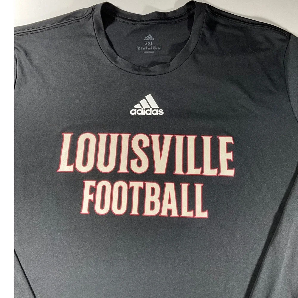 Adidas Mens Louisville Football Holiday Bowl San Diego Long Sleeve Shirt 2XL